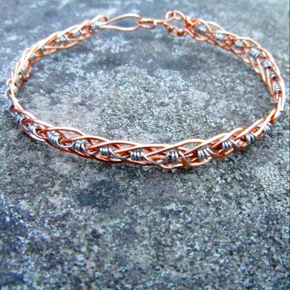 Hand Crafted Jewelry - Host Pick! Handmade Copper Wire Braid Bracelet